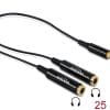 Delock Kabel Audio Splitter Klinkenstecker 3,5 mm> 2x Klinkenbuchse 3,5 mm 25 cm 25 cm