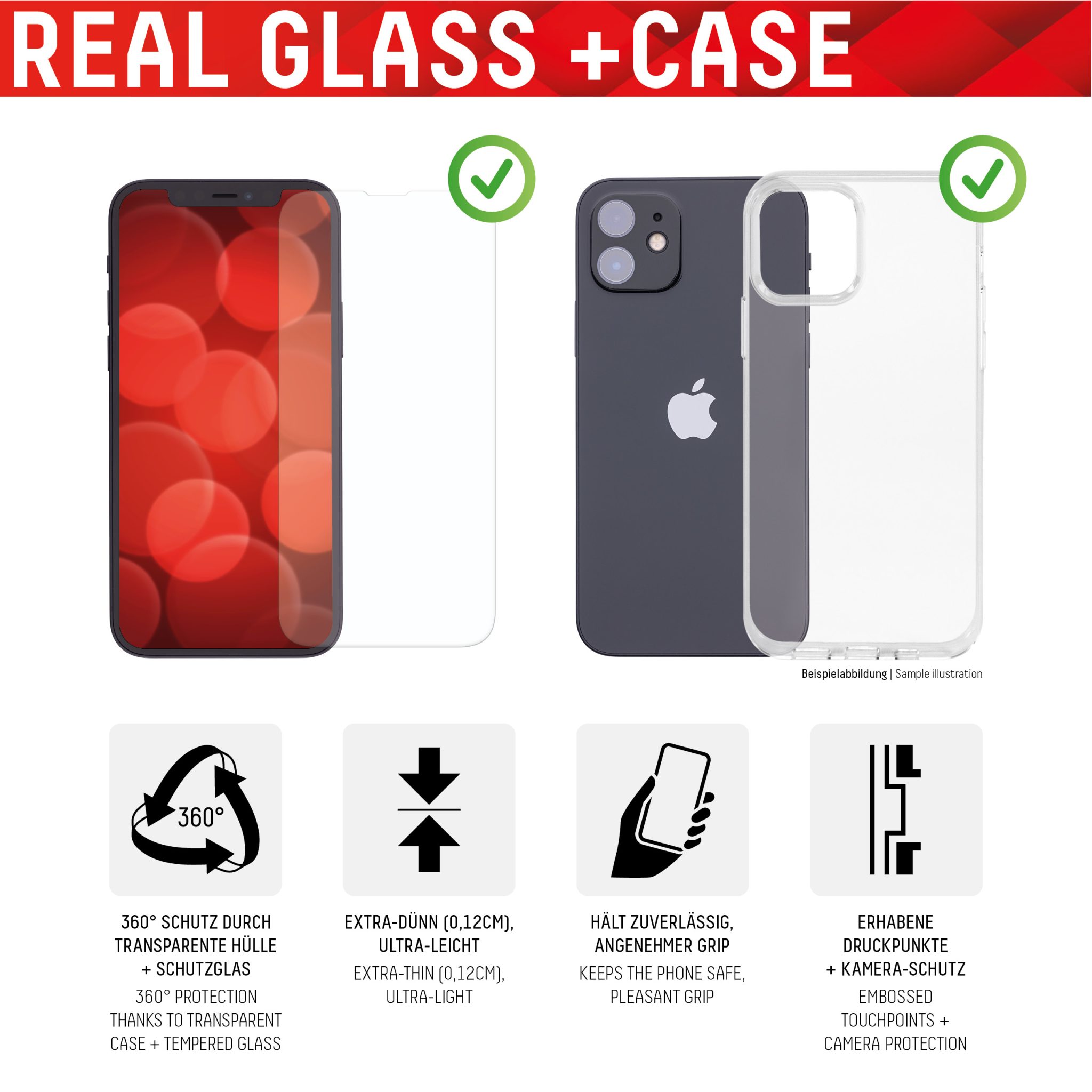 DISPLEX Panzerglas 10H inklusive Handyhülle transparent für Apple iPhone 14 Max DISPLEX Panzerglas 10H inklusive Handyhülle transparent für Apple iPhone 14 Max – Bild 5