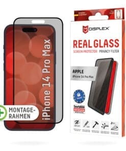 DISPLEX Sichtschutz / Privacy Panzerglas vollflächig iPhone 14 Pro Max