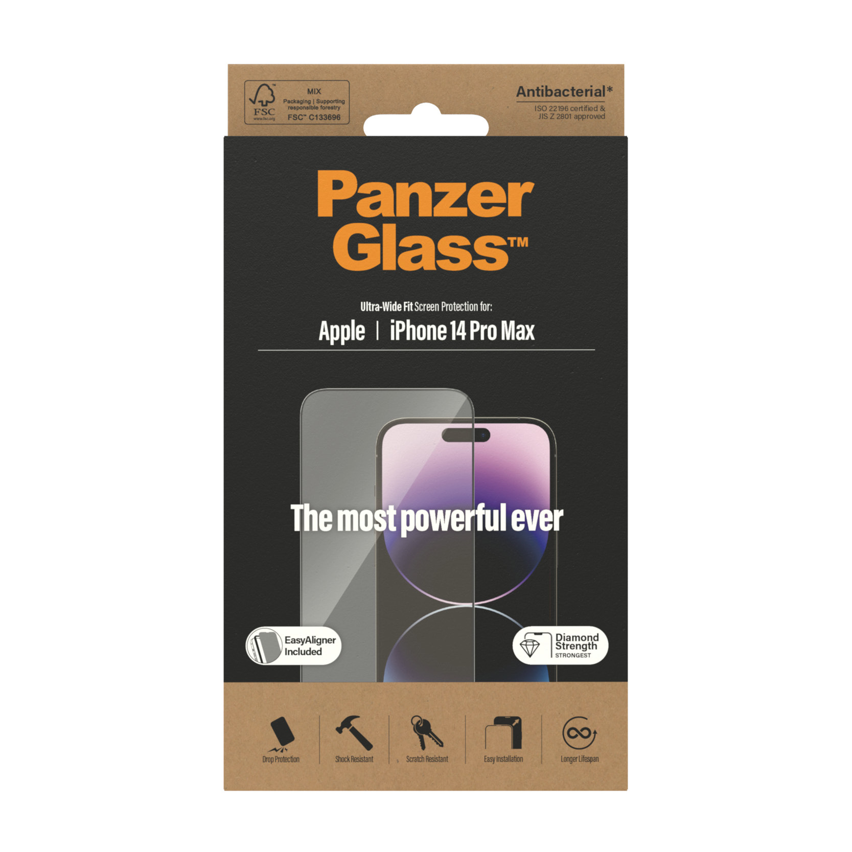 PanzerGlass f. iPhone 14 Pro Max AB w. Applicator PanzerGlass f. iPhone 14 Pro Max AB w. Applicator – Bild 3