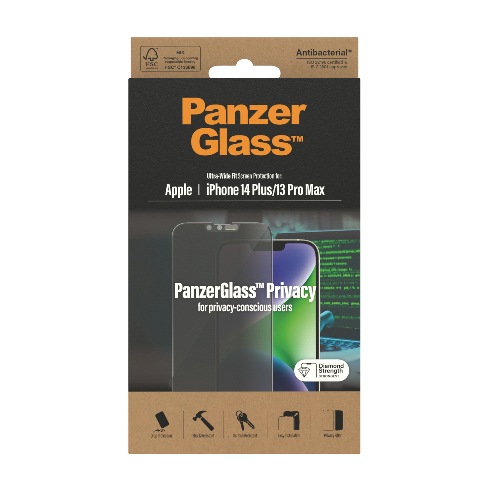 PanzerGlass iPhone 14 Plus/13 Pro Max Ultrawide Privacy AB PanzerGlass iPhone 14 Plus/13 Pro Max Ultrawide Privacy AB – Bild 3