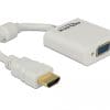 Delock Adapter HDMI-A Stecker > VGA Buchse weiß