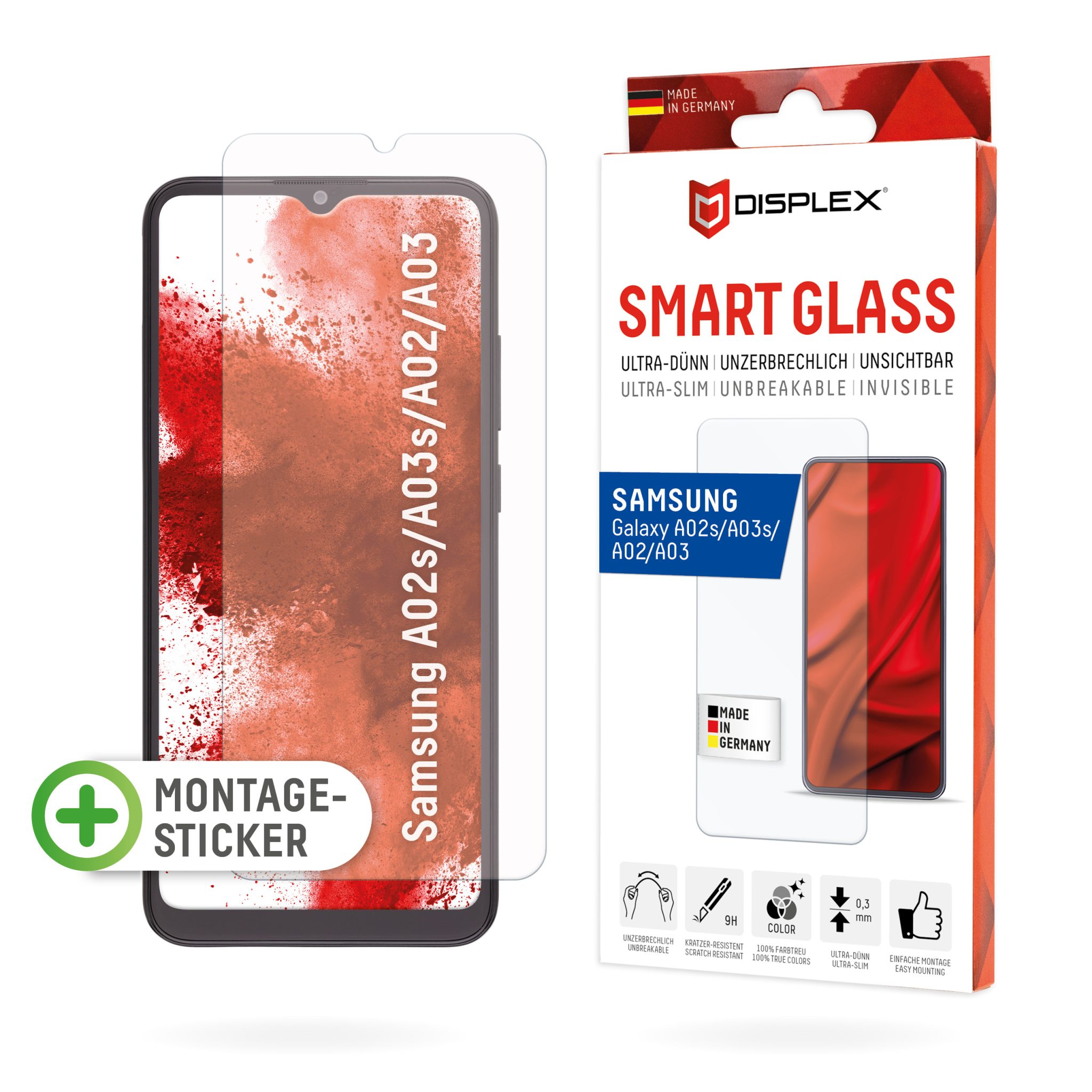 DISPLEX Panzerfolie 9H für Samsung Galaxy A02(s)/A03(s) DISPLEX Panzerfolie 9H für Samsung Galaxy A02(s)/A03(s)