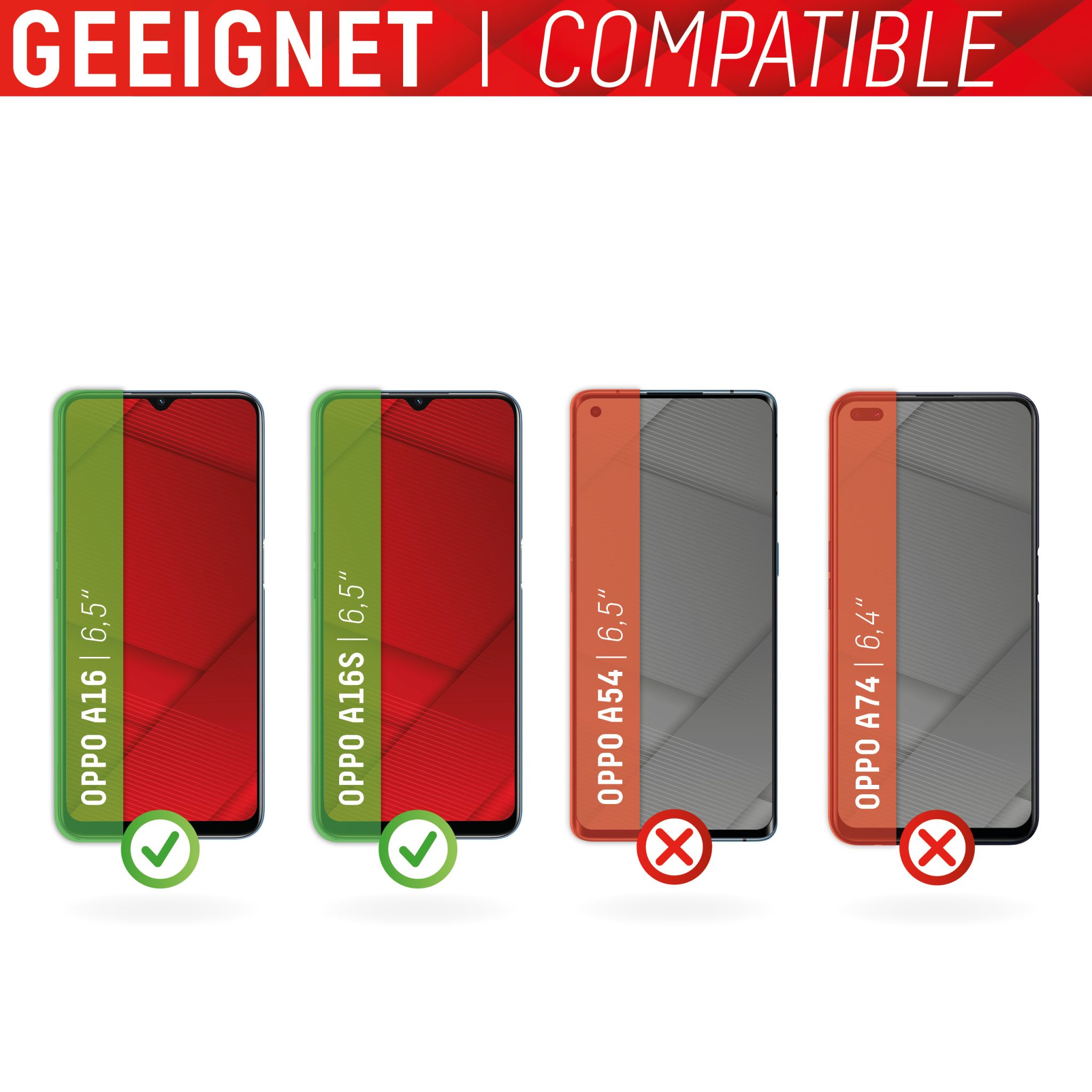 DISPLEX Panzerfolie Oppo A16/A16s DISPLEX Panzerfolie Oppo A16/A16s – Bild 4