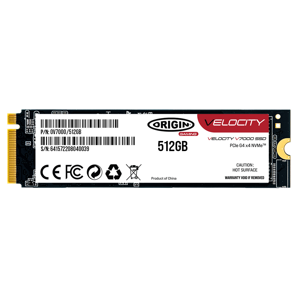 Origin Storage Origin Velocity V7000 512GB NVME M.2 Gen4 Gaming SSD PCI Express 4.0 3D TLC Origin Storage Origin Velocity V7000 512GB NVME M.2 Gen4 Gaming SSD PCI Express 4.0 3D TLC – Bild 2
