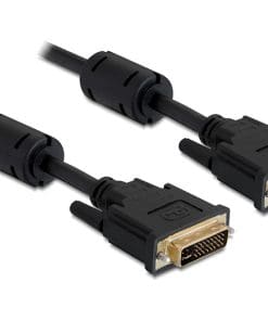 Delock Kabel DVI 24+5 Stecker > DVI 24+5 Stecker 1 m schwarz