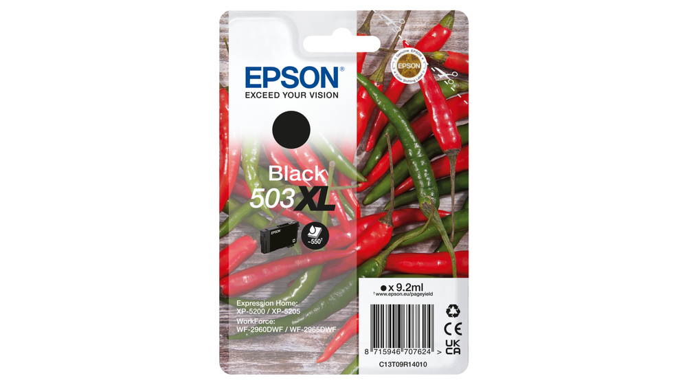 Epson Tintenpatrone 503XL Schwarz (9,2ml) Epson Tintenpatrone 503XL Schwarz (9,2ml)