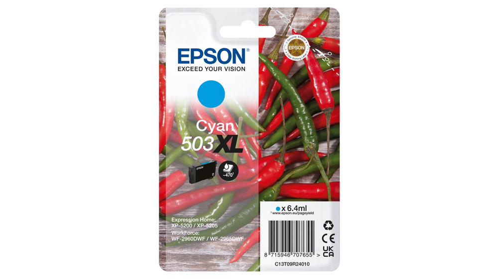Epson Tintenpatrone 503XL Cyan (6,4ml) Epson Tintenpatrone 503XL Cyan (6,4ml)