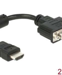 Delock Adapter HDMI Stecker > DVI 24+5 Buchse 20 cm