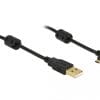 Delock Kabel USB-A Stecker > USB micro-B Stecker gewinkelt 90° links / rechts