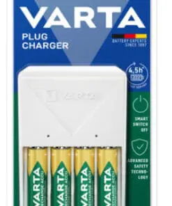 VARTA Plug Charger 4x AA 56706 2100mAh