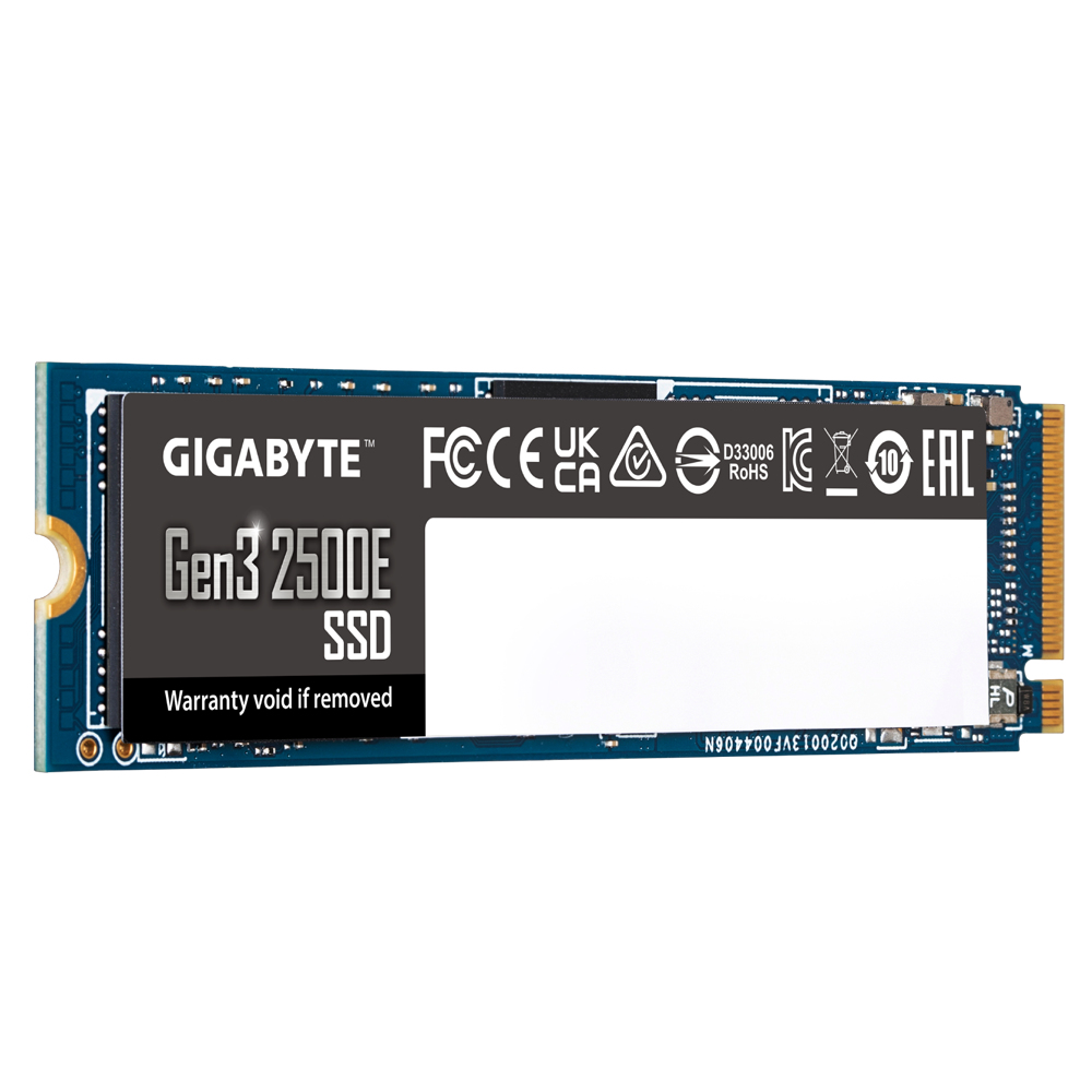 Gigabyte Gen3 2500E - SSD - 1 TB - intern - M.2 2280 - PCIe 3.0 x4 (NVMe) Gigabyte Gen3 2500E - SSD - 1 TB - intern - M.2 2280 - PCIe 3.0 x4 (NVMe) – Bild 3