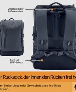HP Travel 25 Liter 15,6 Zoll Laptop-Rucksack (Iron Grey) – Bild 10