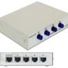 Delock Switch RJ45 10/100 Mbps 4 Port manuell bidirektional
