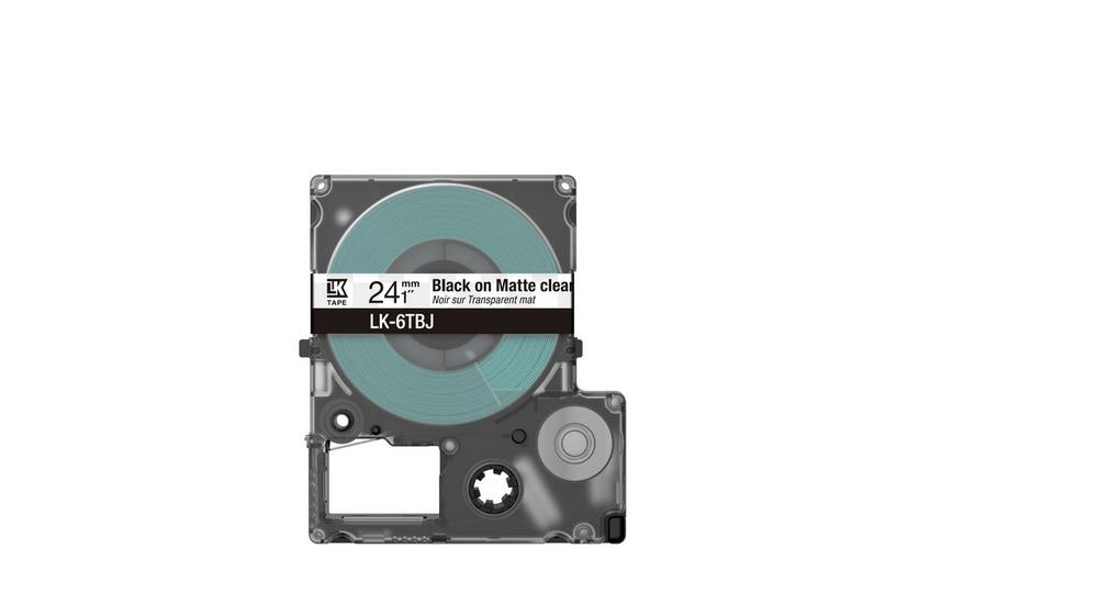 Epson Matte Tape - Transparent matt / Schrift Schwarz 24 mm Epson Matte Tape - Transparent matt / Schrift Schwarz 24 mm