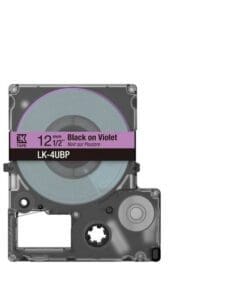 Alternative view of Epson 12mm violet schwarz LK4UBP Farbschriftband 8m