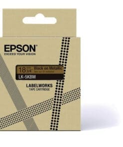 Epson Gift Tape - Gold metallic / Schrift Schwarz 18 mm Epson Gift Tape - Gold metallic / Schrift Schwarz 18 mm – Bild 3
