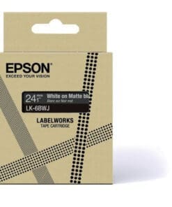 Alternative view of Epson Matte Tape - Schwarz matt / Schrift Weiß 24 mm