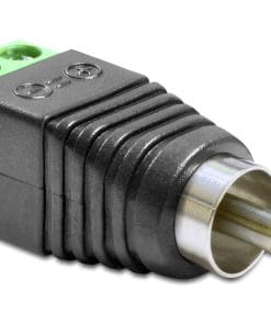 Delock Adapter Cinchstecker > Terminalblock 2 Pin