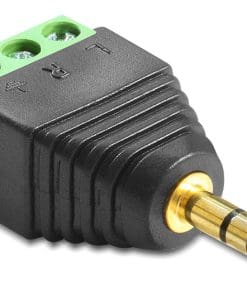 Delock Adapter Klinke Stecker 3,5 mm > Terminalblock 3 Pin