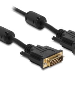 Delock Kabel DVI 24+1 Stecker > DVI 24+1 Stecker 2 m schwarz