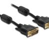 Delock Kabel DVI 24+1 Stecker > DVI 24+1 Stecker 5 m schwarz