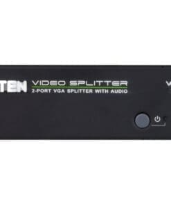 Alternative view of ATEN VS0102 Video-Splitter VGA/Audio 2-Port-Verteiler 450 MHz, schwarz
