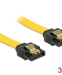 Delock Kabel SATA 6 Gb/s gerade/gerade Metall 30cm