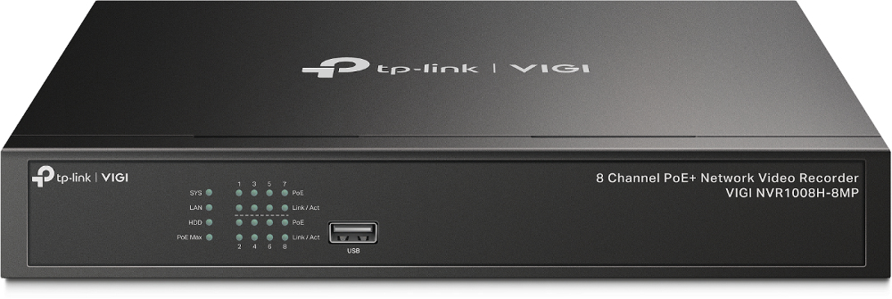 Omada VIGI NVR1008H-8MP 8 Kanal PoE Netzwerk Video Rekorder Omada VIGI NVR1008H-8MP 8 Kanal PoE Netzwerk Video Rekorder