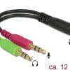 Delock Adapter Klinkenbuchse 3,5mm > 2x Klinkenstecker 3,5mm
