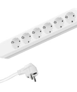 Bachmann Steckdosenleiste SMART 6-fach, weiß 5,0m, ohne Schalter