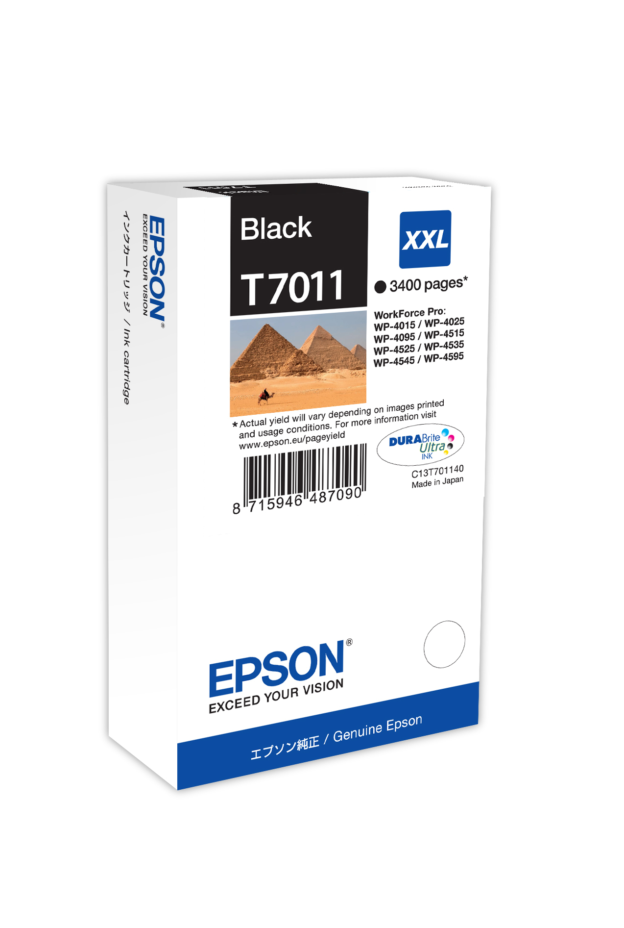 Epson Tintenpatrone WP4000/4500 SERIES Schwarz (63ml) Epson Tintenpatrone WP4000/4500 SERIES Schwarz (63ml)