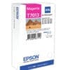 Epson Tintenpatrone WP4000/4500 XXL Magenta Drucken wie ein Profi<br>Der zuverlässige Tintensatz, der schwarze Pigmenttinte und farbige Farbstofftinten enthält, sorgt für herausragende Drucke mit gestochen scharfem Text und lebendigen Farben.<br><br>Weniger Tintenkosten<br>Sie sind auf der Suche nach einer besonders kostengünstigen Drucklösung? Vom ersten Tintensatz an, der mit dem Drucker mitgeliefert wird, können Sie durchschnittlich bis zu 90 % Tintenkosten sparen2. Die Tinte ist nicht nur kostengünstig, sie liefert auch beeindruckend viele Seiten: bis zu 7.500 in Schwarzweiß und 6.000 in Farbe1.<br><br>Speziell entwickelt für die einfache Bedienung<br>Die Tintenflaschen von Epson sind dank eines neuen Designs nun noch einfacher zu benutzen. Die neuen Flaschen machen das Nachfüllen zu einem Kinderspiel – nur die richtige Farbe kann in den entsprechenden Tintentank eingefüllt werden. <br><br>Verlassen Sie sich auf das Original<br>Genießen Sie einfaches und zuverlässiges Drucken mit Epson Original Tinten. Wir investieren viel in Forschung und High-Tech-Fertigungsanlagen und unterziehen unsere Produkte strengen Tests, um Ihnen eine optimale Qualität zu bieten.