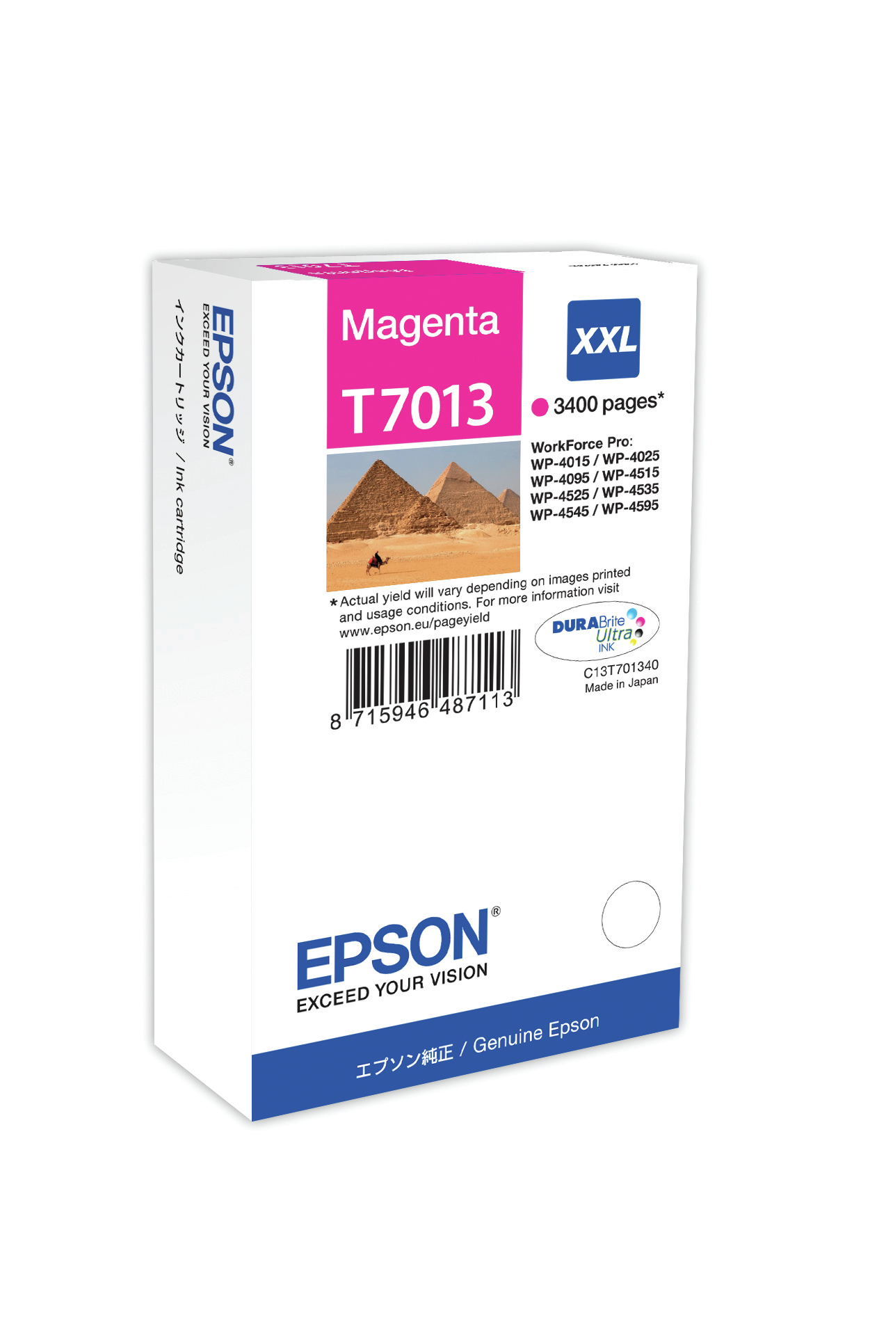 Epson Tintenpatrone WP4000/4500 XXL Magenta Epson Tintenpatrone WP4000/4500 XXL Magenta