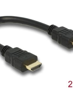 Delock Kabel HDMI A Stecker > HDMI A Stecker 4K 25 cm