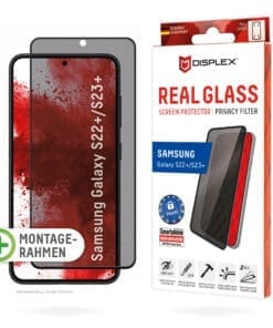 DISPLEX Sichtschutz / Privacy Panzerglas vollflächig Samsung Galaxy S22+/S23+