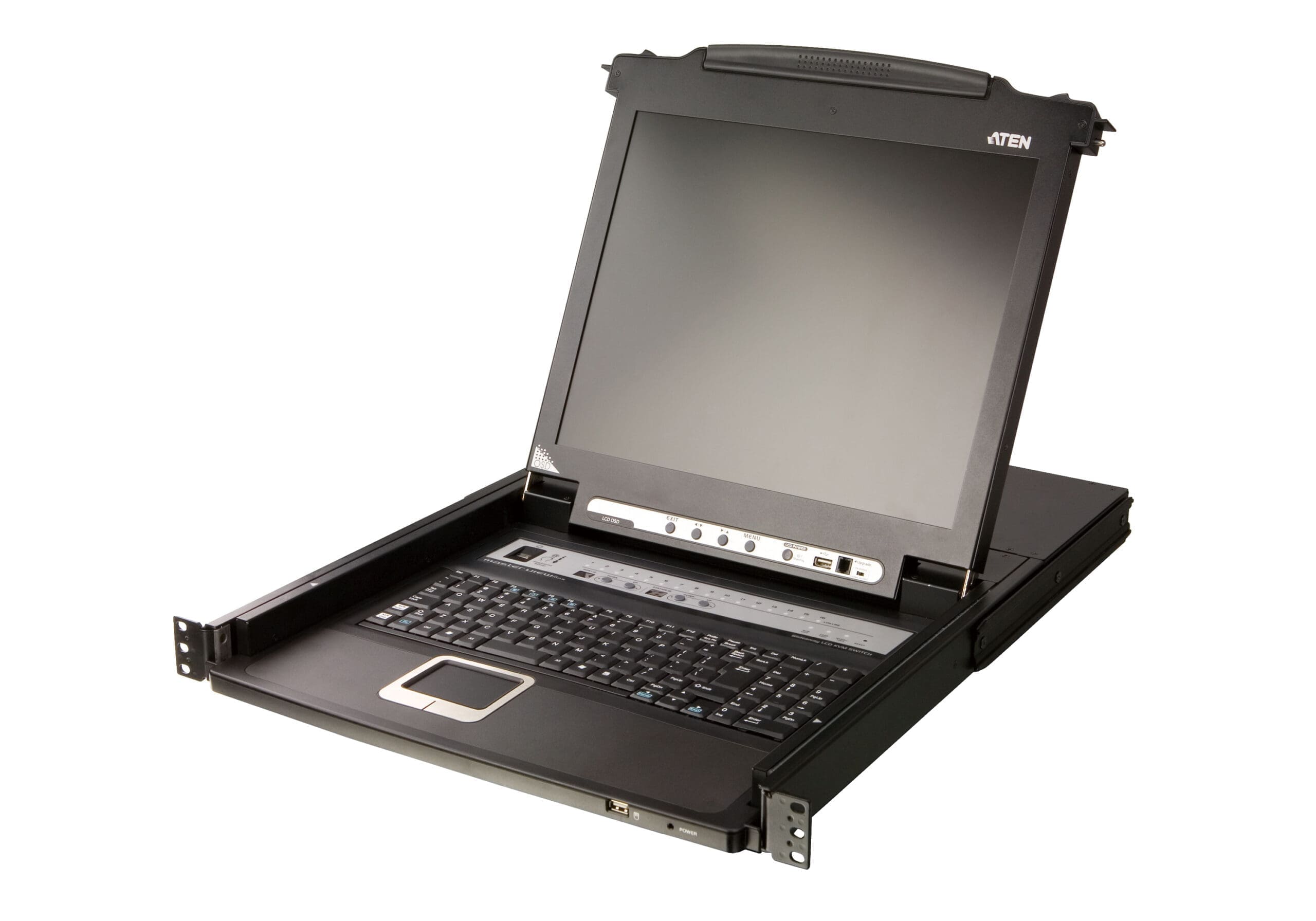 ATEN CL5716N UK KVM Switch 16-Port 19"-LCD Single Rail (PS/2-USB VGA) UK-Layout ATEN CL5716N UK KVM Switch 16-Port 19"-LCD Single Rail (PS/2-USB VGA) UK-Layout