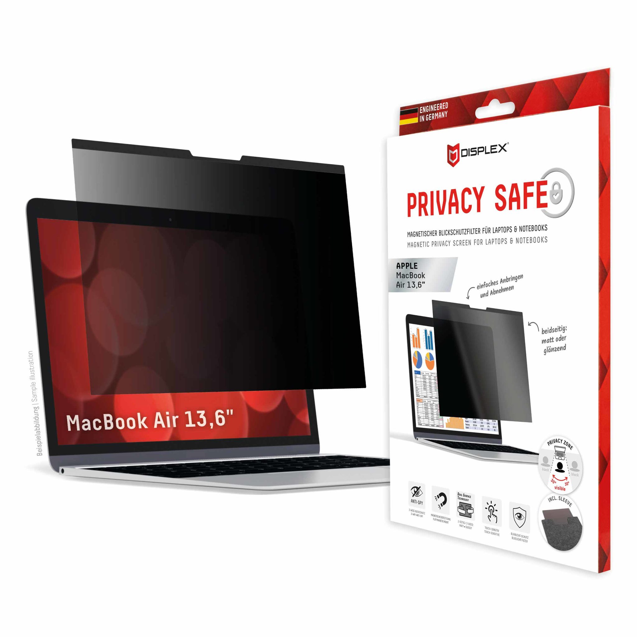 DISPLEX Sichtschutz / Privacy MacBook Air 13,6 Zoll DISPLEX Sichtschutz / Privacy MacBook Air 13,6 Zoll