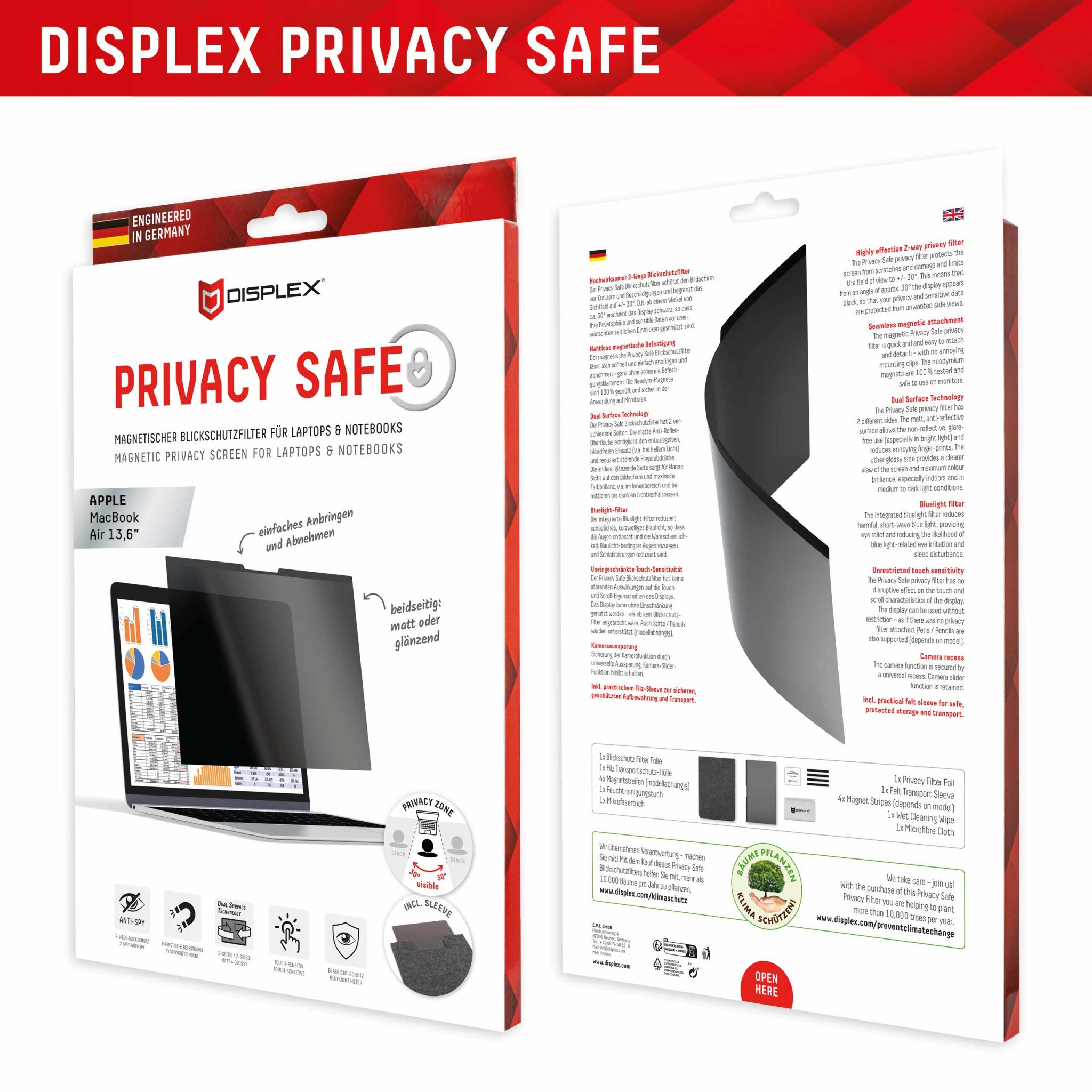 DISPLEX Sichtschutz / Privacy MacBook Air 13,6 Zoll DISPLEX Sichtschutz / Privacy MacBook Air 13,6 Zoll – Bild 8