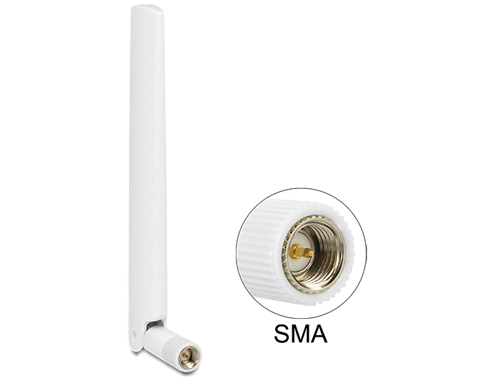 Delock Antenne LTE SMA 1 ~ 2,5 dBi omnidirektional Delock Antenne LTE SMA 1 ~ 2,5 dBi omnidirektional