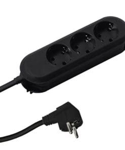 Bachmann Steckdosenleiste SMART 3-fach, schwarz 5,0m, ohne Schalter