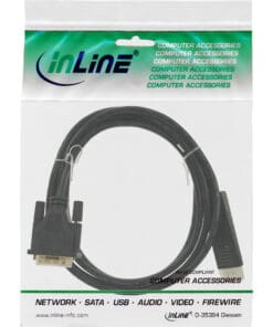 Alternative view of InLine® DisplayPort zu DVI Konverter Kabel, schwarz, 10m