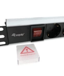 Alternative view of equip 19" Alu-Steckdosenleiste 8-fach Schuko mit Schalter 1,8m