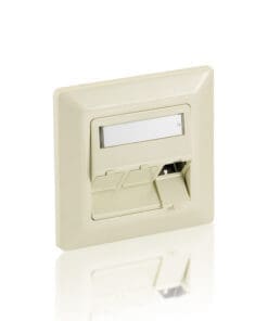 equip Unterputz Rahmenset für 3 Keystone Jacks (perlweiss)