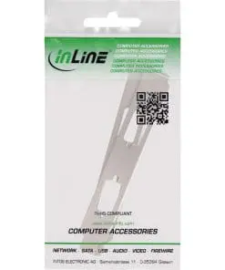 InLine® Slotblech, zur Befestigung von 2x 9pol. Sub D St. oder Bu., 2er Pack – Bild 3