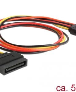 Delock Kabel Power SATA 15 Pin Stecker > SATA 5 Pin Buchse