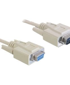 Delock Kabel RS-232 Seriell Sub-D9 Stecker > Buchse 5m