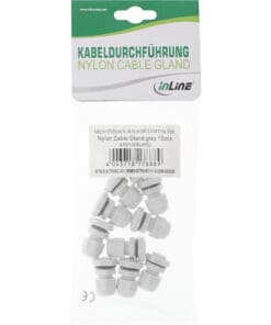 InLine® Kabeldurchführung PG 13.5 Nylon IP68 6-12mm, grau, 10 Stück, grau – Bild 8