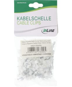 Alternative view of InLine® Kabelschelle 10mm eckig, weiß, 100 Stück, weiß