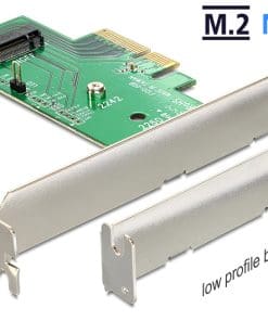 Delock PCI Express x4 Karte > 1 x intern NVMe M.2 Key M 80 mm